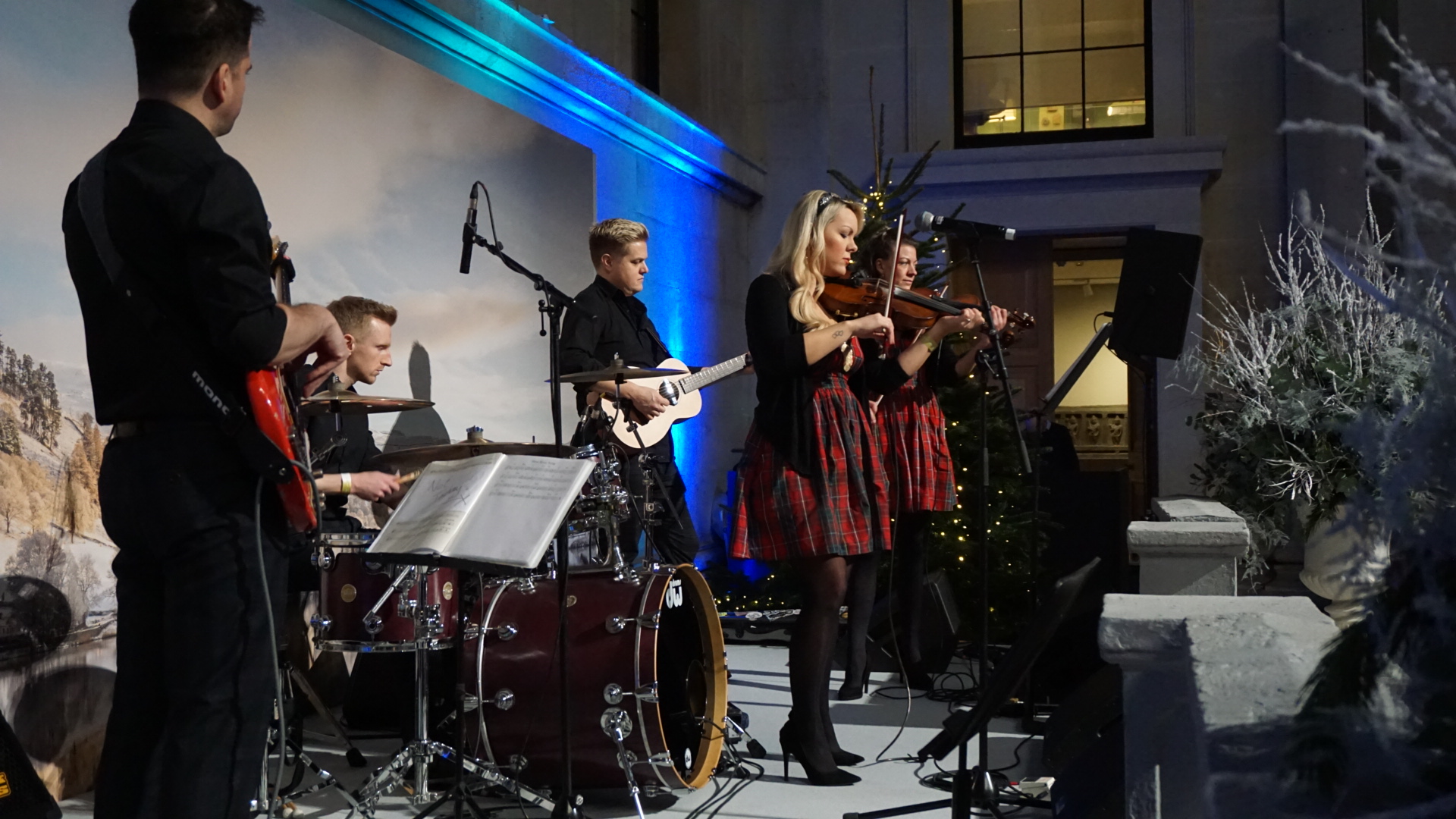 LTC play at British Museum Christmas Party Licence To Ceilidh